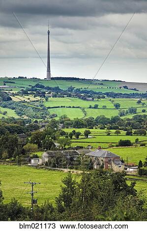 Emley Moor TV Transmitter, Yorkshire, England View Large Photo Image Stock Image - Emley Moor TV Transmitter, Yorkshire, England. Fotosearch