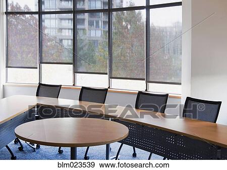 Stock Photo - Empty boardroom or meeting room in an office. Fotosearch