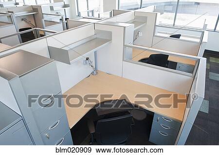 Stock Photo - Empty Office Cubicles. Fotosearch