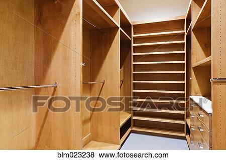 Stock Photo - Empty Walk-In Closet. Fotosearch