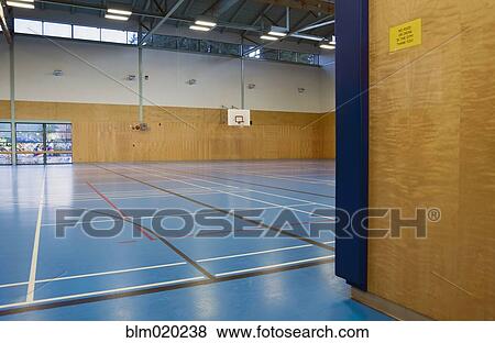Entrance way at large gymnasium View Large Photo Image Stock Photo - Entrance way at large gymnasium. Fotosearch