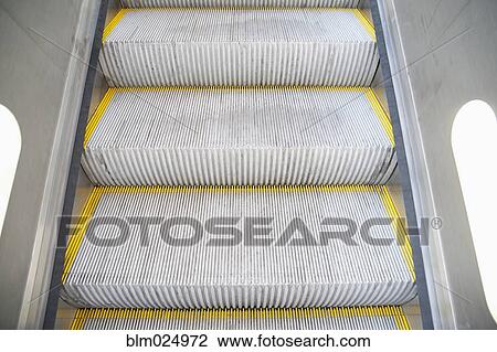 Stock Image - Escalator Stairs. Fotosearch