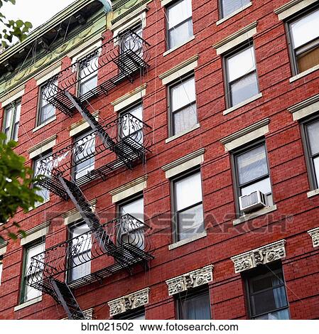 Exterior Apartment Stairs View Large Photo Image Stock Image - Exterior Apartment Stairs. Fotosearch