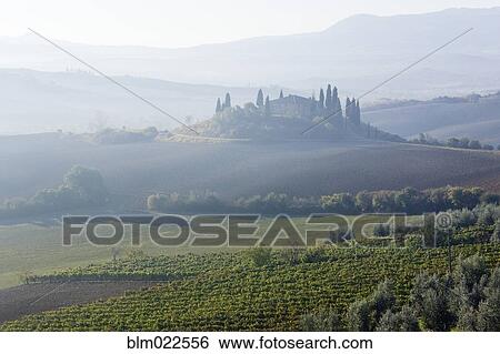 Farmhouse on a Hill View Large Photo Image Stock Photograph - Farmhouse on a Hill. Fotosearch