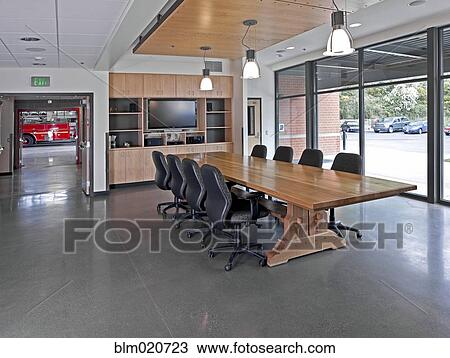 Fire Station Meeting Room View Large Photo Image Stock Image - Fire Station Meeting Room. Fotosearch
