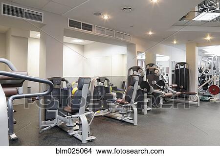 Picture - Fitness Center Equipment. Fotosearch