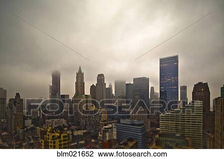 Stock Image - Foggy Cityscape. Fotosearch