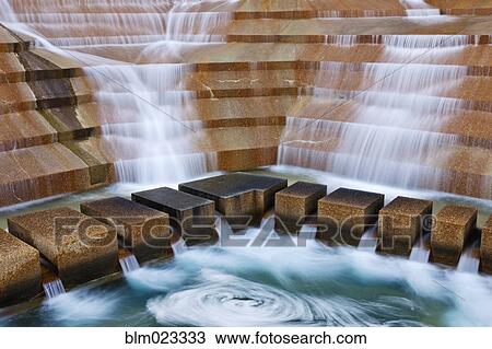 Fort Worth Water Gardens Stock Image Blm023333 Fotosearch