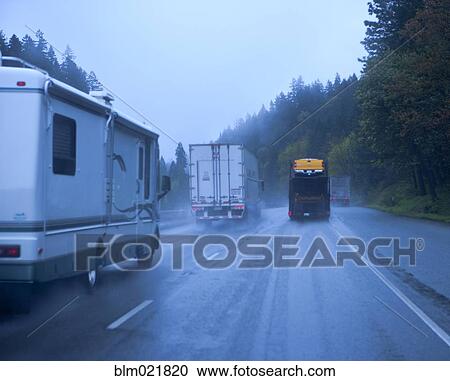 Freeway Traffic in Rain View Large Photo Image Stock Image - Freeway Traffic in Rain. Fotosearch