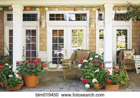 French Doors and Patio View Large Photo Image Stock Image - French Doors and Patio. Fotosearch