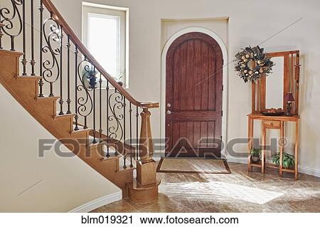 Front door and entryway of home View Large Photo Image Stock Image - Front door and entryway of home. Fotosearch
