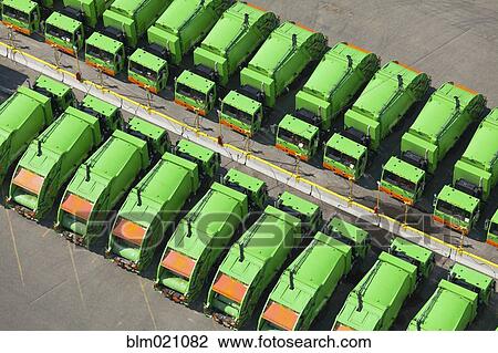 Garbage Truck Fleet View Large Photo Image Stock Image - Garbage Truck Fleet. Fotosearch