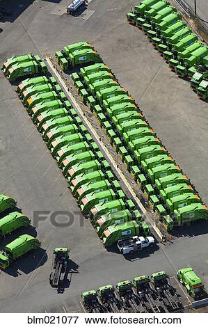 Stock Photo - Garbage Truck Fleet. Fotosearch