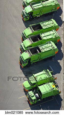 Garbage Truck Fleet View Large Photo Image Stock Photography - Garbage Truck Fleet. Fotosearch