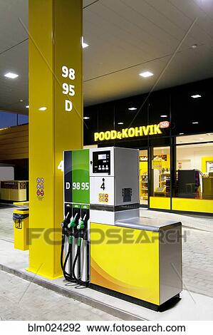 Gas Pumps at a Station View Large Photo Image Stock Image - Gas Pumps at a Station. Fotosearch
