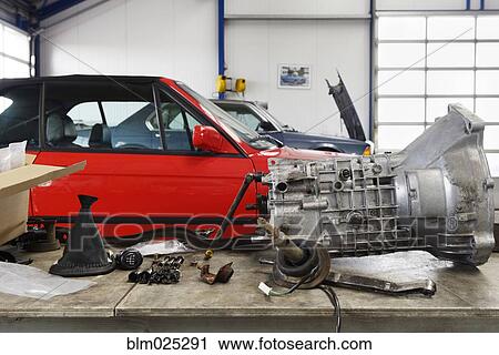 Gear box in a car repair workshop View Large Photo Image Stock Image - Gear box in a car repair workshop. Fotosearch