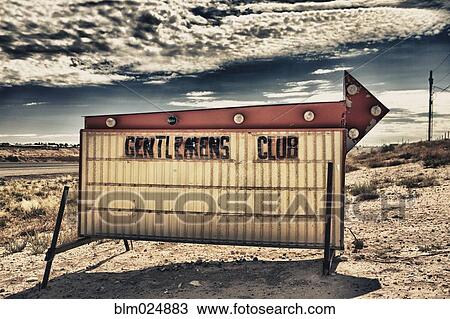 Gentlemen's Club Sign View Large Photo Image Stock Image - Gentlemen's Club Sign. Fotosearch