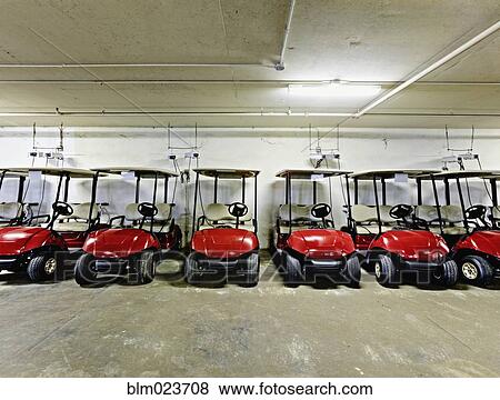 Golf Cart Parking Garage View Large Photo Image Stock Photo - Golf Cart Parking Garage. Fotosearch