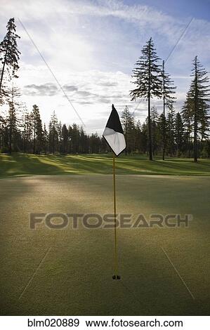 Golf Putting Green at Sunset View Large Photo Image Stock Photo - Golf Putting Green at Sunset. Fotosearch
