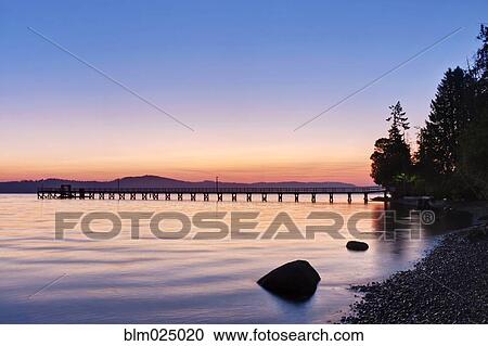 Government Pier at Dawn View Large Photo Image Stock Image - Government Pier at Dawn. Fotosearch