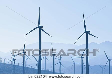 Group of Wind Turbines View Large Photo Image Picture - Group of Wind Turbines. Fotosearch