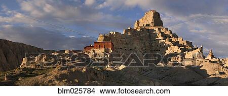 Guge Kingdom historic site, founded in the 9th century View Large Photo Image Picture - Guge Kingdom historic site, founded in the 9th century. Fotosearch