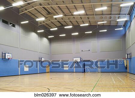 Gymnasium View Large Photo Image Stock Photo - Gymnasium. Fotosearch