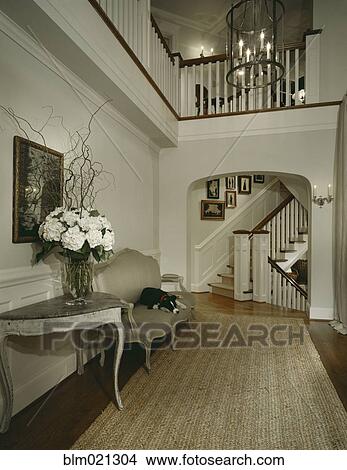 Hallway In Upscale Home View Large Photo Image Picture - Hallway In Upscale Home. Fotosearch