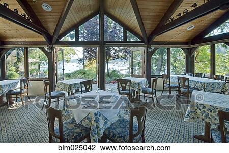 Stock Image - Hastings House Dining Room. Fotosearch