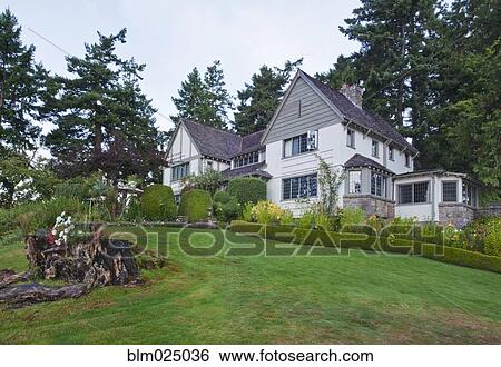 Stock Photograph - Hastings House Lawn. Fotosearch