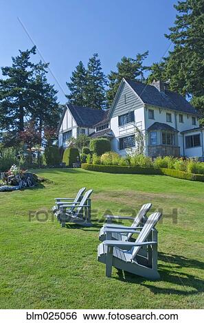Stock Photograph - Hastings House Lawn. Fotosearch