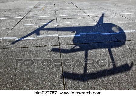 Stock Photo - Helicopter Shadow. Fotosearch