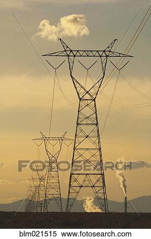 High Voltage Towers and Power Lines View Large Photo Image Stock Photography - High Voltage Towers and Power Lines. Fotosearch