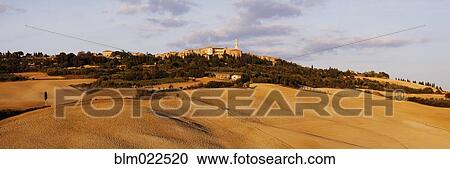 Hill Town of Pienza View Large Photo Image Stock Image - Hill Town of Pienza. Fotosearch