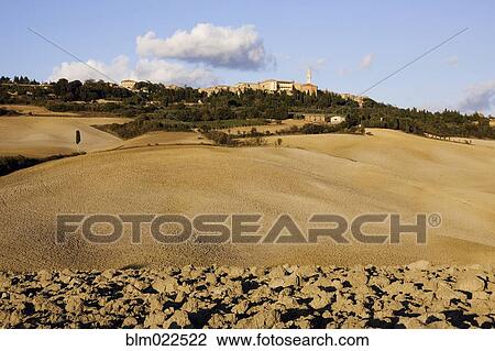 Hill Town of Pienza View Large Photo Image Stock Image - Hill Town of Pienza. Fotosearch