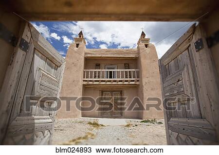 Stock Image - Historic Southwestern Church. Fotosearch