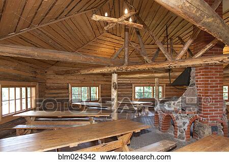 Stock Image - Holiday Resort Dining Room. Fotosearch