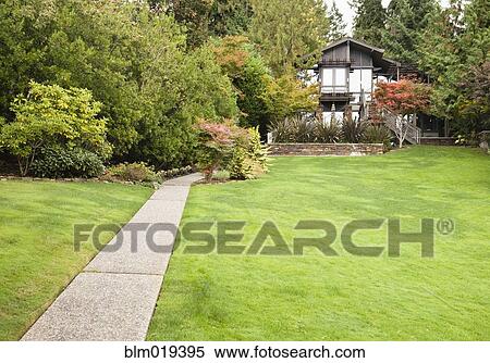 Home and Yard View Large Photo Image Stock Photography - Home and Yard. Fotosearch