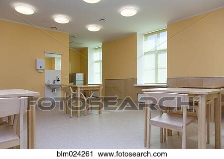 Stock Image - Hospital Room With Tables and Chairs. Fotosearch