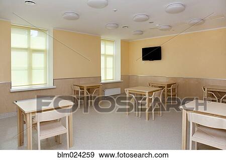 Stock Photo - Hospital Room With Tables and Chairs. Fotosearch