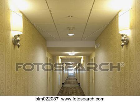 Stock Photo - Hotel Corridor. Fotosearch