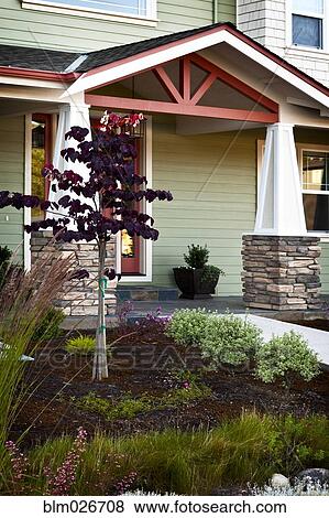 House facade and entrance, with shingle wooden cladding View Large Photo Image Stock Photo - House facade and entrance, with shingle wooden cladding. Fotosearch