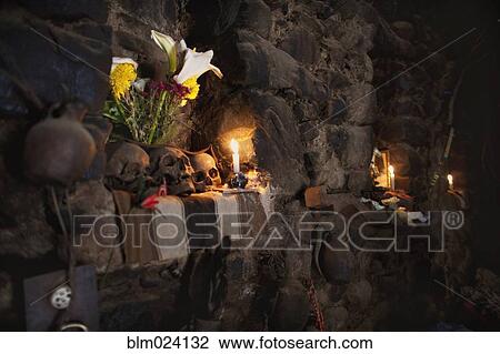 Stock Image - House shrine, Ollantayambo. Fotosearch