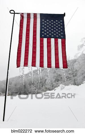 Icicles on an American Flag View Large Photo Image Stock Image - Icicles on an American Flag. Fotosearch