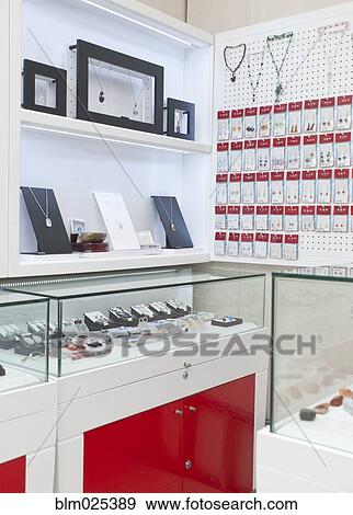 Interior of a luxury goods, and jewelry store View Large Photo Image Stock Photo - Interior of a luxury goods, and jewelry store. Fotosearch
