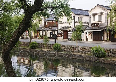Stock Photography - Japanese Canal Scene. Fotosearch