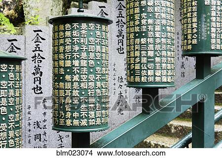 Picture - Japanese Prayer Wheels. Fotosearch