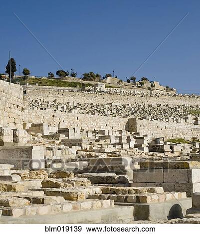 Jewish Graveyard on the Mount of Olives View Large Photo Image Stock Photo - Jewish Graveyard on the Mount of Olives. Fotosearch