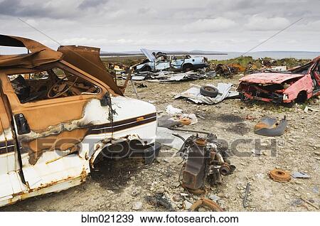 Junk Cars View Large Photo Image Stock Photo - Junk Cars. Fotosearch