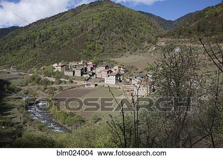 Kandru Village, Tibet View Large Photo Image Picture - Kandru Village, Tibet. Fotosearch